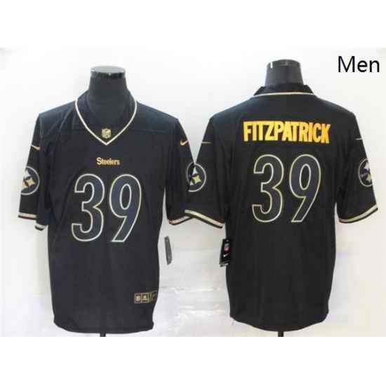 Nike Steelers 39 Minkah Fitzpatrick Black Gold Vapor Untouchable Limited Jersey